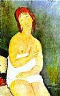 Amedeo Modigliani Red-Haired Young Woman in Chemise
